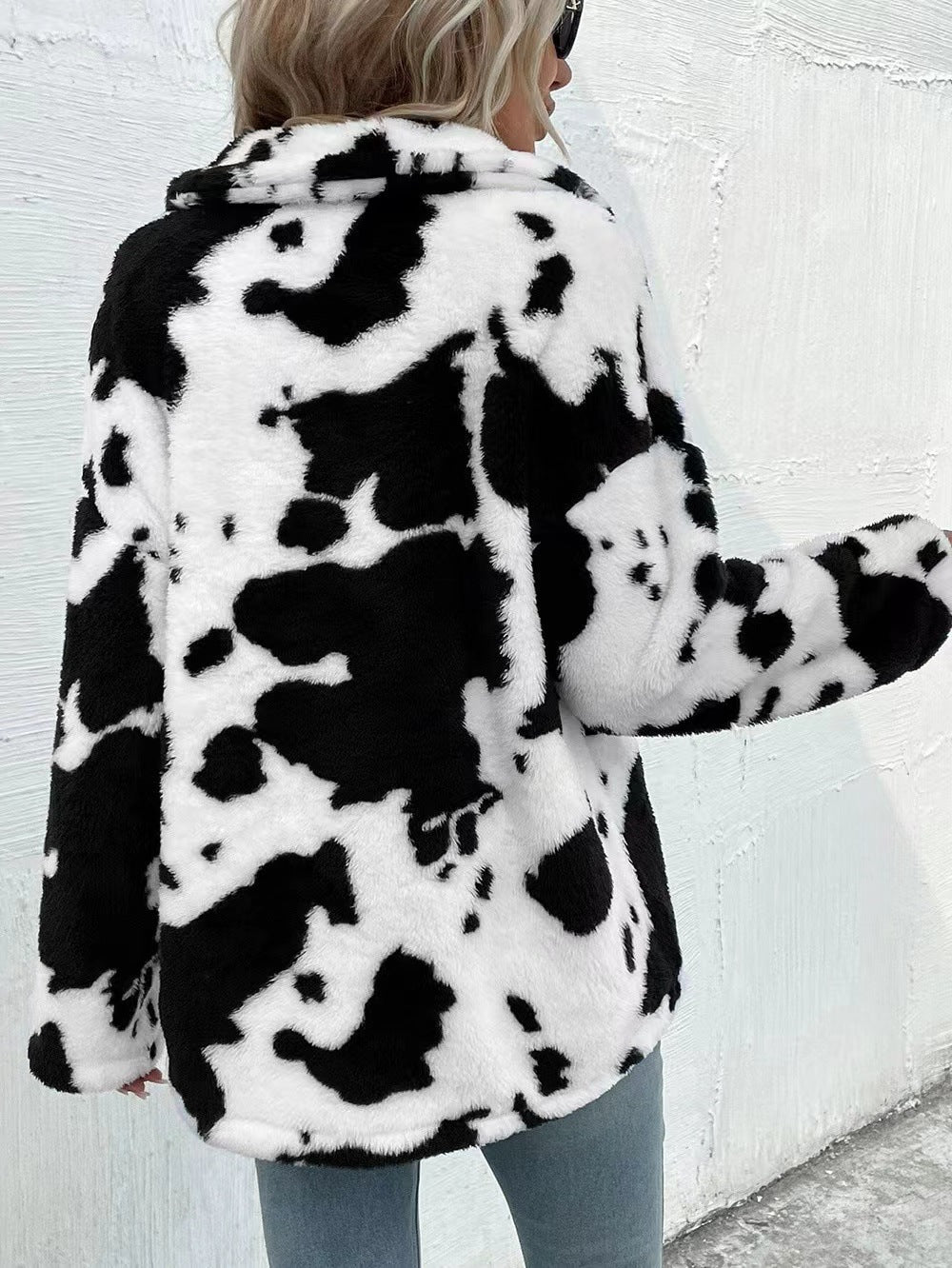 Double-sided plush warm coat